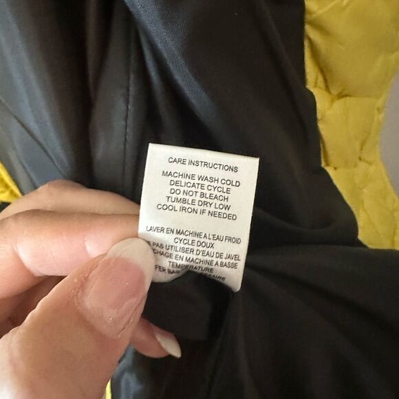 600 West Brand Yellow Quilted Puffy Vest XL - Picture 4 of 8